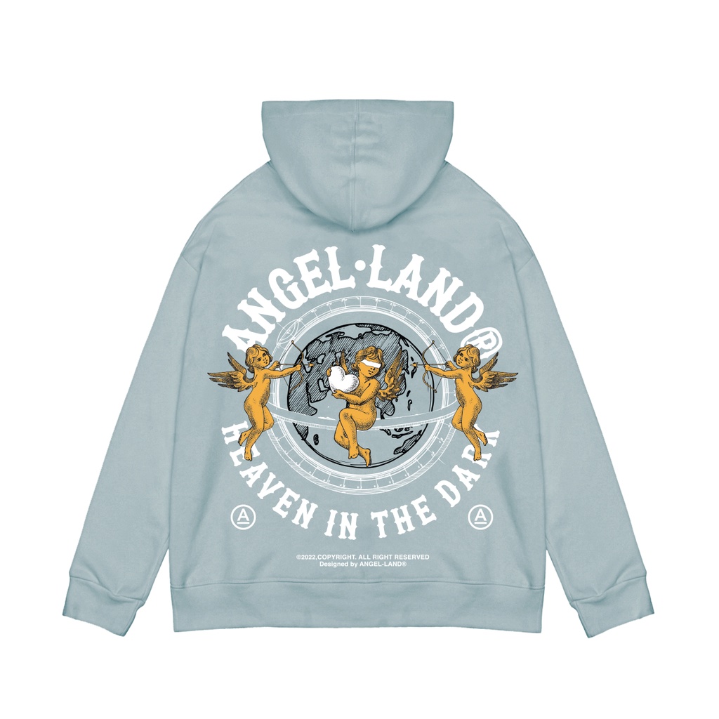Áo Khoác Hoodie Angel-Land Heaven In The Dark Sky Blue Hoodie Nỉ Bông - HD