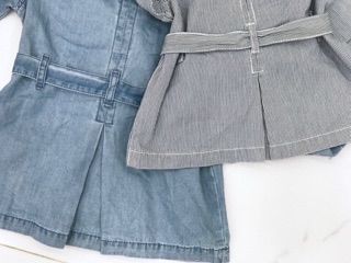 Áo khoác denim bé gái Carter