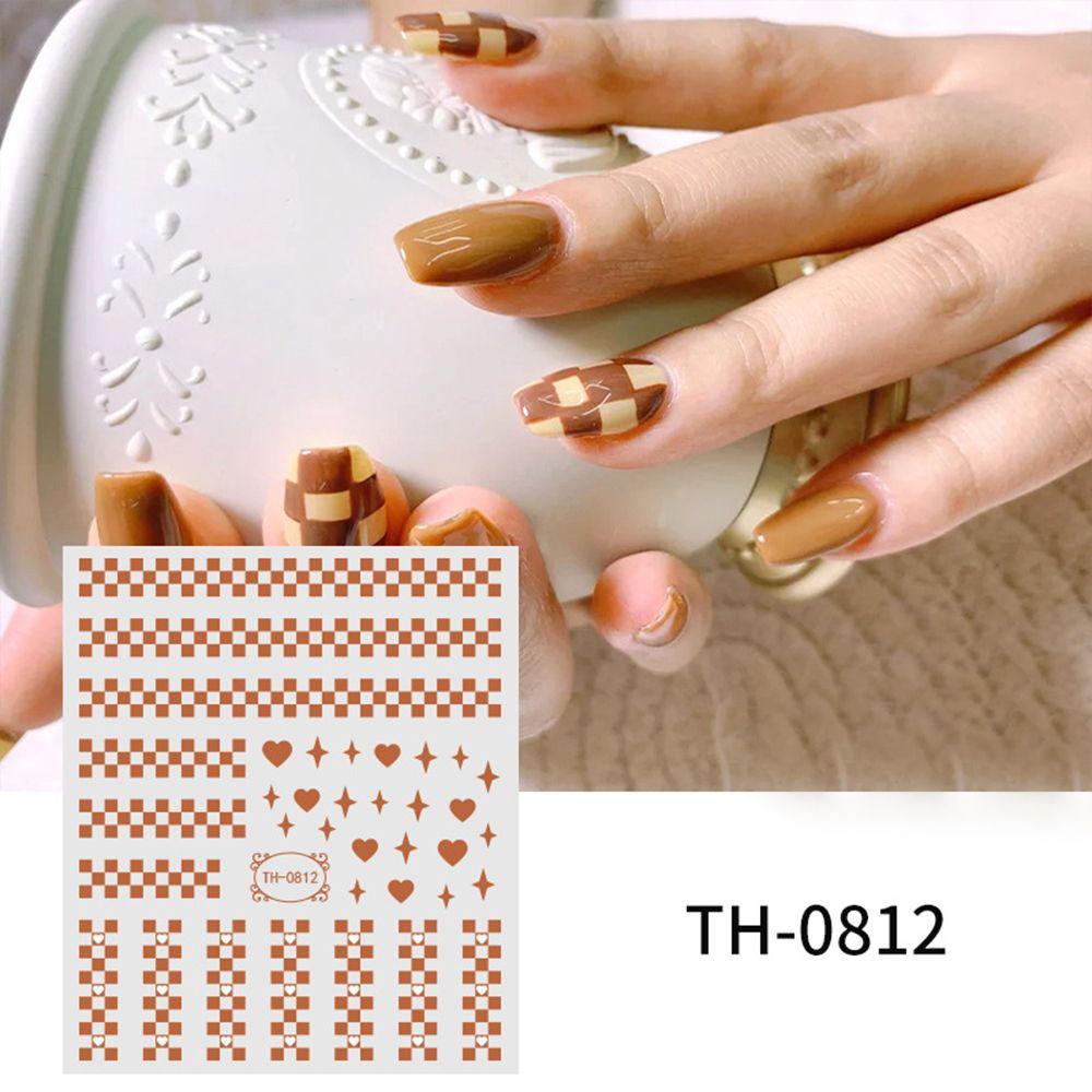 Miếng Dán Trang Trí Móng Tay Hình Trái Tim DIY