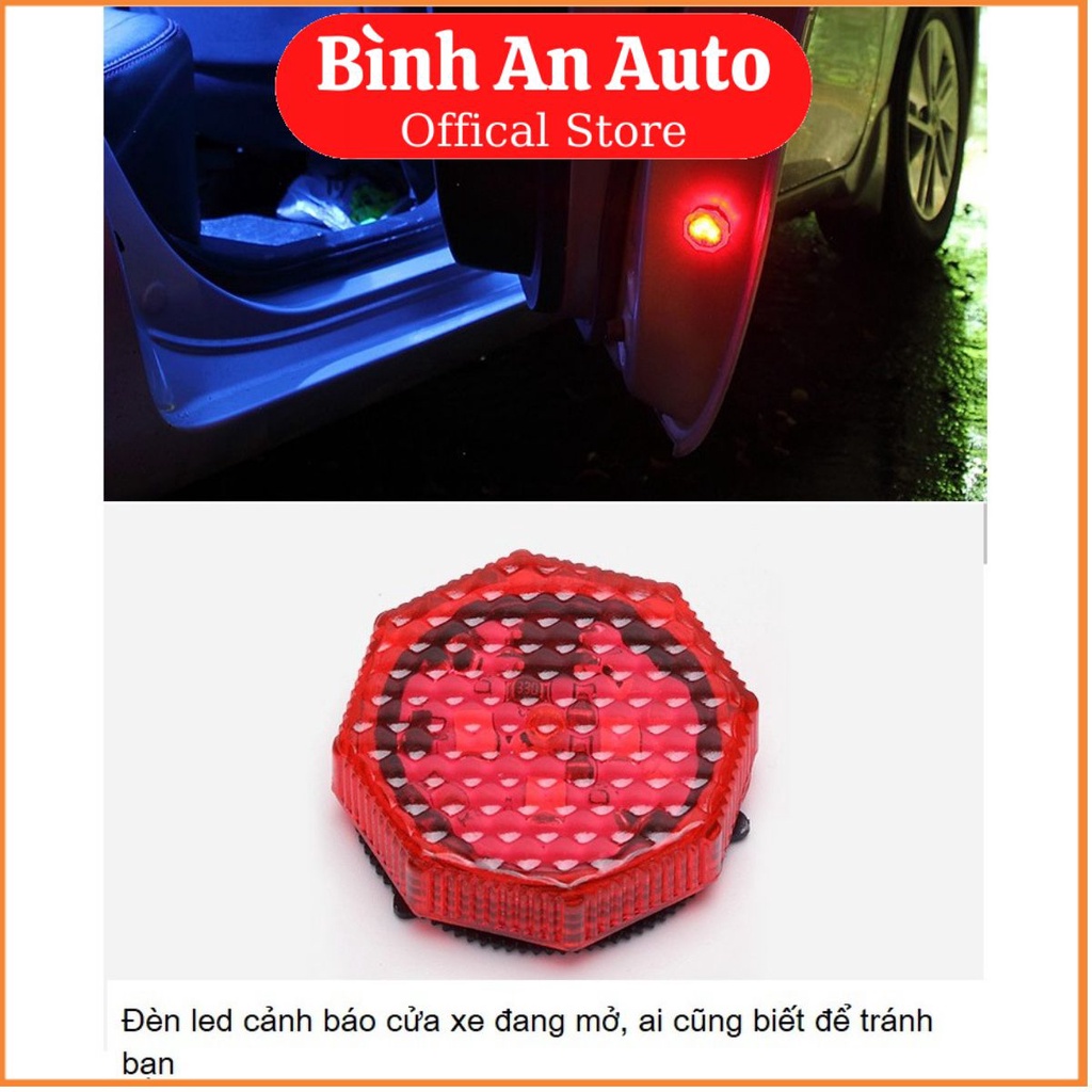 Bộ 2 đèn led nhấp nháy cảnh báo cửa xe hơi ô tô đang mở an toàn tránh va chạm tai nạn - Bình An Auto