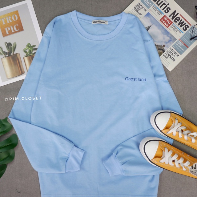 [TẶNG QUÀ] Áo Thun Tay Dài Thu Đông 💝 Unisex Nam Nữ Phong Cách Hàn Quốc Ulzzang 💝 GHOST LAND | BigBuy360 - bigbuy360.vn