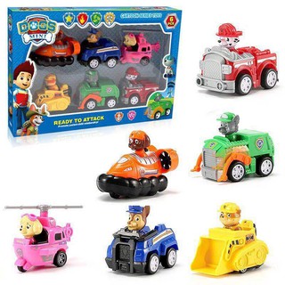 Hộp xe đồ chơi 6 chú chó cứu hộ pow patrol