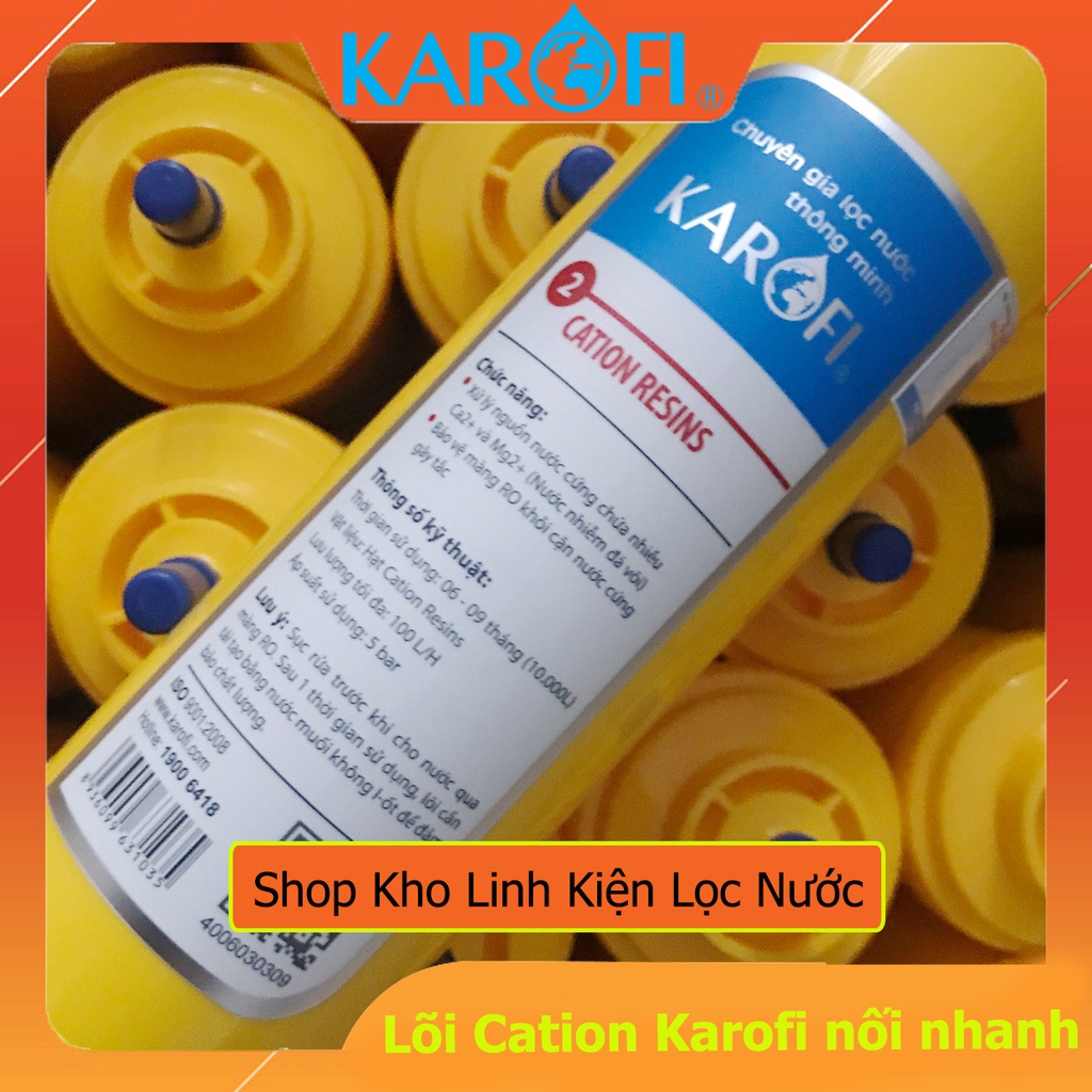 Lõi Lọc Thô Karofi số 2 Cation Resins nối nhanh Chính Hãng