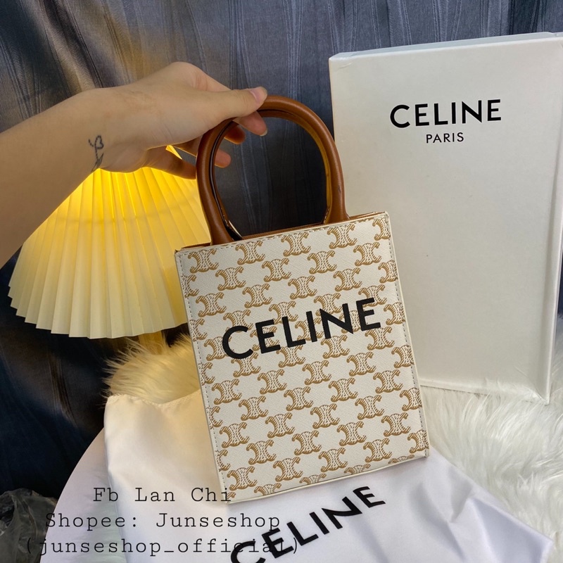 Túi tote cầm tay kèm dây đeo chéo chữ C cực xinh