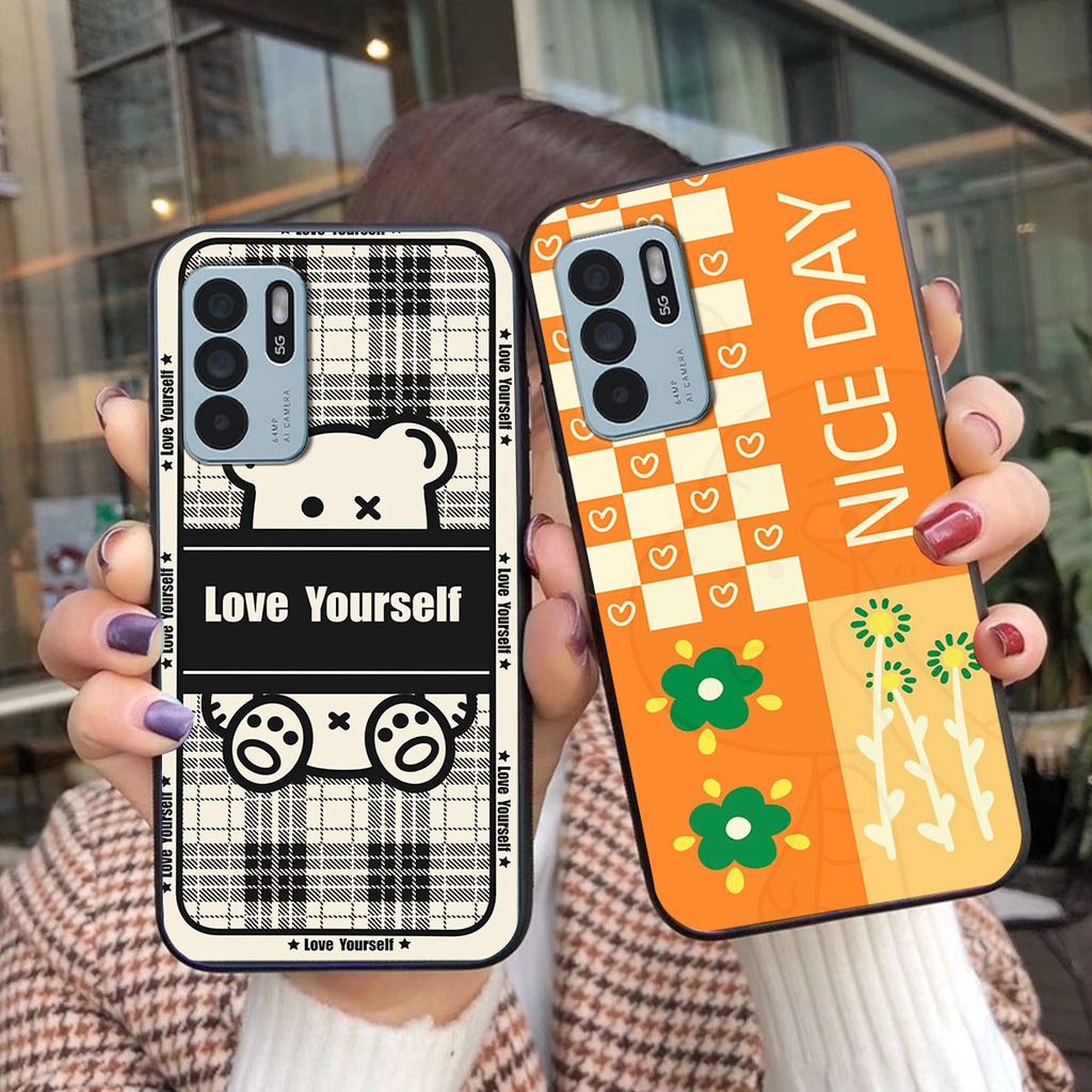 Ốp lưng Oppo RENO 6Z 5G happy day, gấu bear dễ thương - BỀN - ĐẸP -BAO GIÁ TOÀN THỊ TRƯỜNG