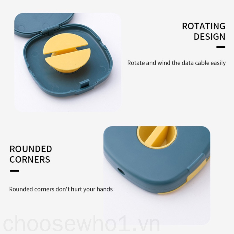 Giá đỡ cuộn dây cáp USB/tai nghe hình vuông tiện dụng