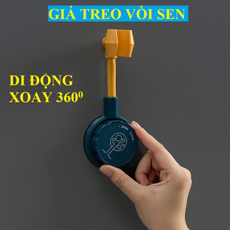 Giá treo vòi hoa sen DI ĐỘNG - XOAY 360 ĐỘ - KHÔNG KHOAN TƯỜNG