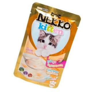 Pate Nekko kitten cho mèo con vị cá hồi sữa dê