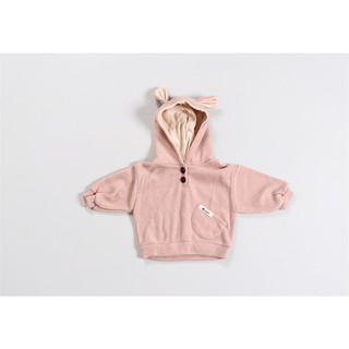 Áo Hoodie nỉ cao cấp cực xinh Hàn quốc nhập khẩu chính hãng (hồng)
