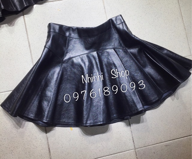 Chân váy da dáng xòe, Chân váy cạp cao có lót quần KS1504 - NhiNhi Shop | BigBuy360 - bigbuy360.vn