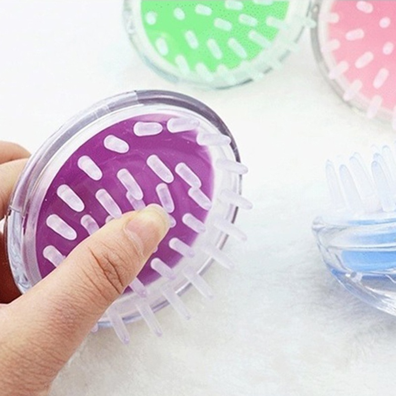 [Hàng mới về] Lược chải tóc mềm mại mát xa da đầ Làm sạch da đầu Silicone gai massage dầu gội đầu lược Lược Gội Đầu, Massage Đầu Thư Giãn Giúp Sach Da Đầu Gầu, Tẩy Tế Bào Khi Gội Đầu sạch sâu Tạo bọt dễ dàng Nội địa trung