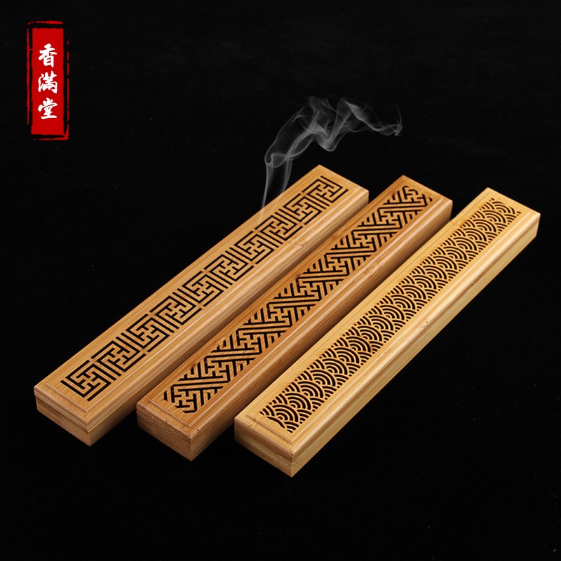 Hộp Đốt Trầm Hương Bằng Gỗ Tre Chạm Khắc Độc Đáo