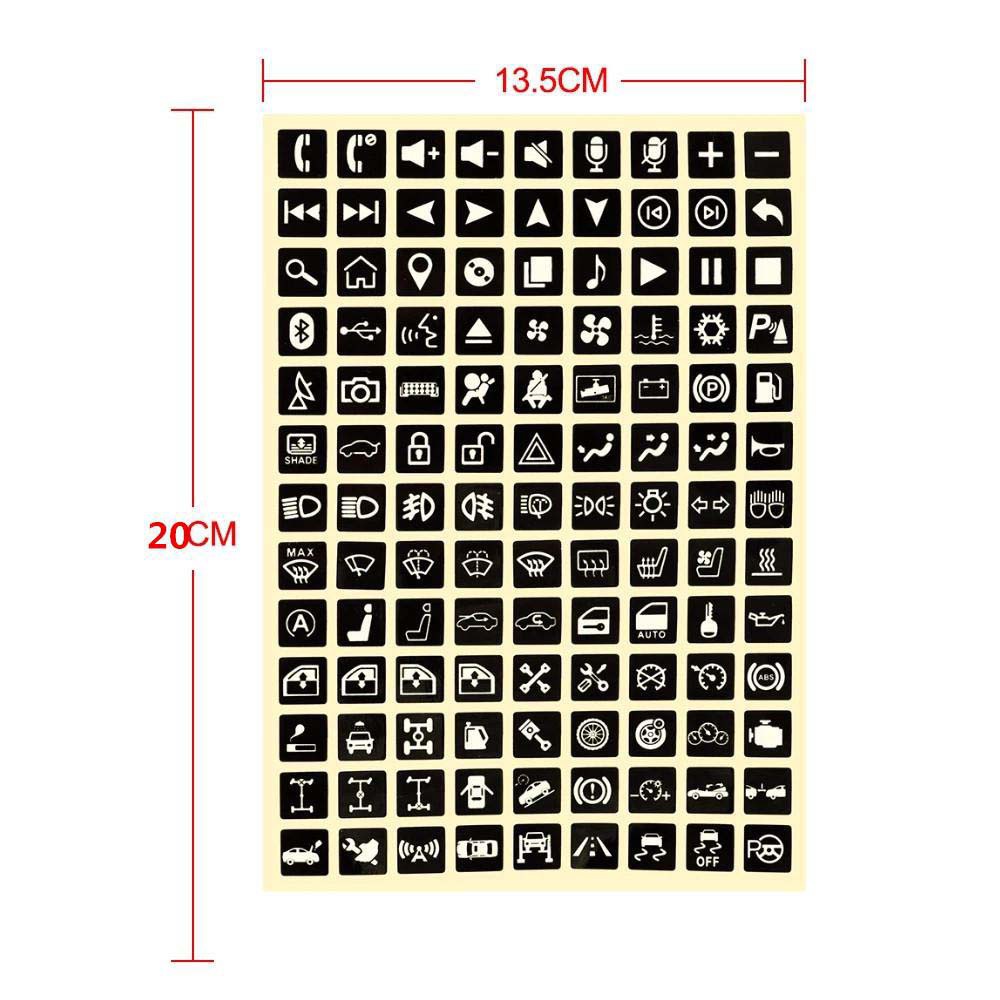 Miếng Dán Trang Trí Bảng Công Tắc Phát Quang Đa Năng Cho Xe Hơi