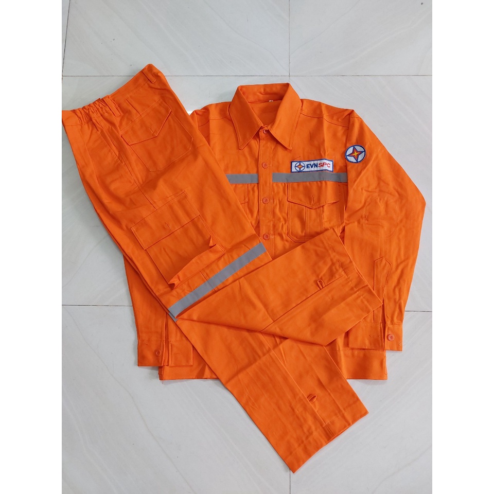 Quần Áo Điện Lực Tiêu Chuẩn EVN, Quần Áo Điện Lực Mẫu Mới Đầy Đủ Logo Điện Lực, Quần Áo Điện Lực vải Pangrim