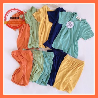 Bộ cộc tay cotton thun lạnh minky cho bé