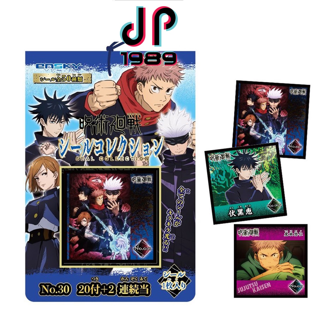 Sticker Jujutsu Kaisen Chính Hãng ENSKY Nội Địa Nhật