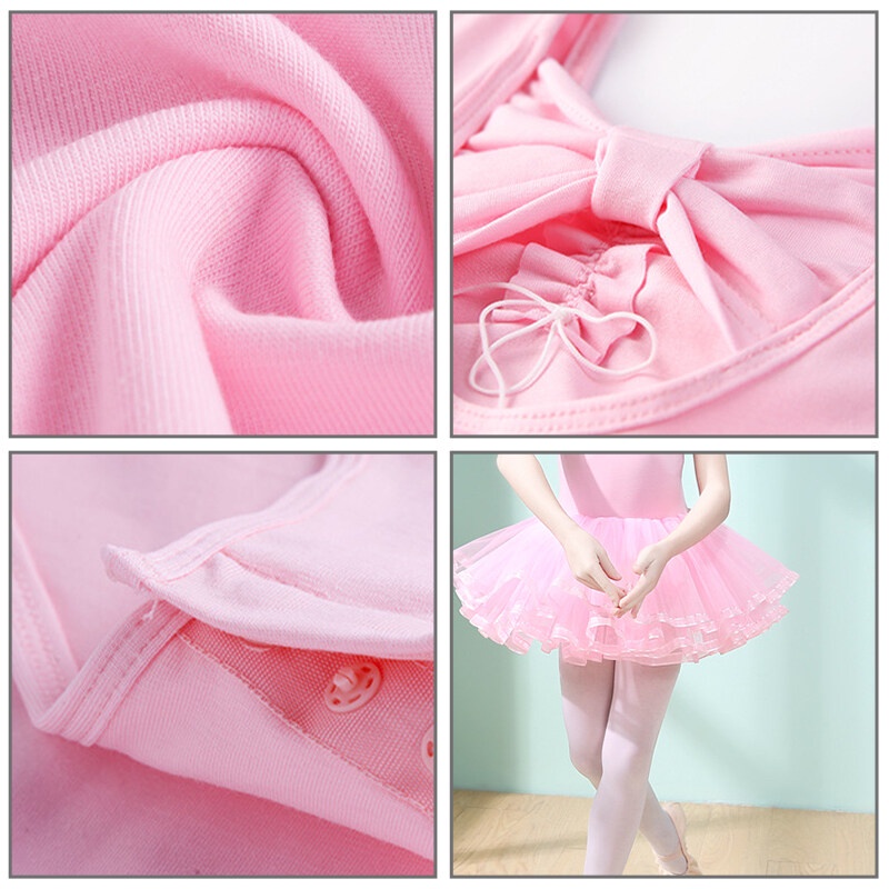Đầm múa ba lê IQ ANGEL ngắn tay thời trang dành cho bé gái