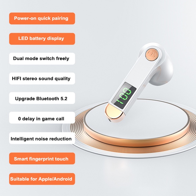 Tai nghe không dây TZUZL H01 TWS kết nối bluetooth 5.0 nhiều màu tùy chọn chất lượng cao