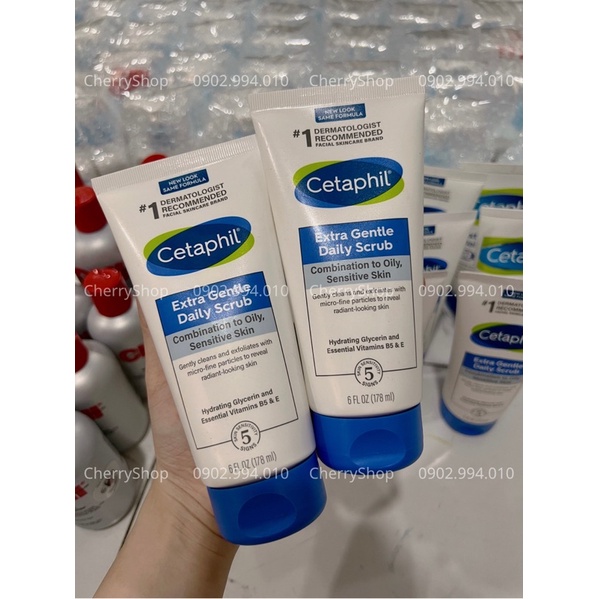 Sữa rửa mặt tẩy tế bào chết dịu nhẹ Cetaphil Extra Gentle Daily Scrub