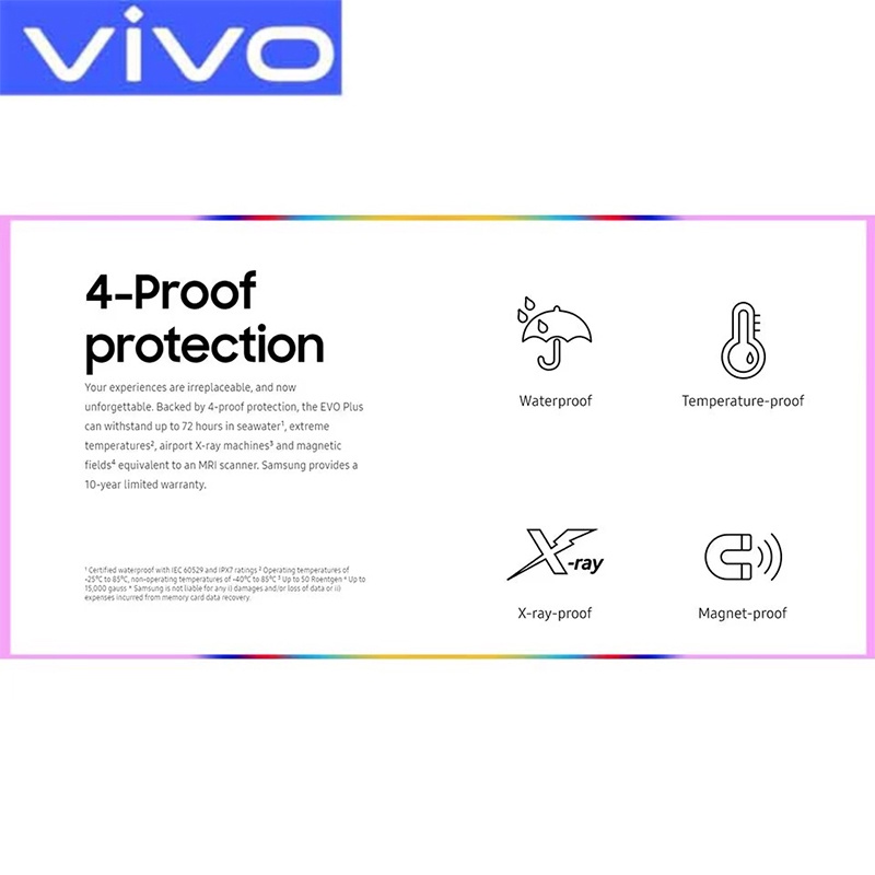 VIVO Thẻ Nhớ Micro SD XC Microsd C10 512GB 256GB 128GB 1TB Tốc Độ Cao