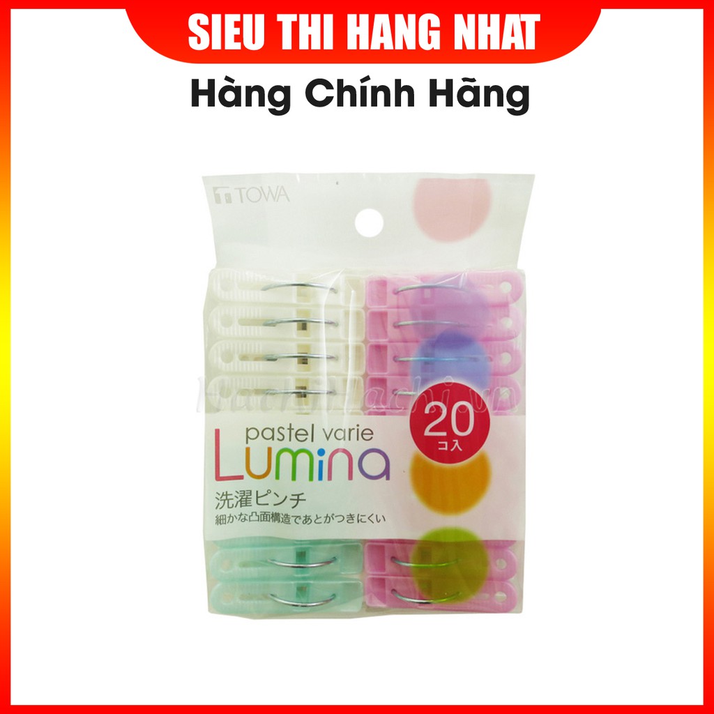 Set 20 kẹp quần áo (3 màu)