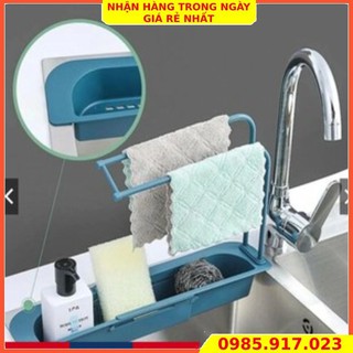 Khay để đồ rửa bát nhựa - giá chứa đồ bồn bát đa năng , giá để rẻ rửa bát kéo dài ngắn tùy ý , tiện lợi