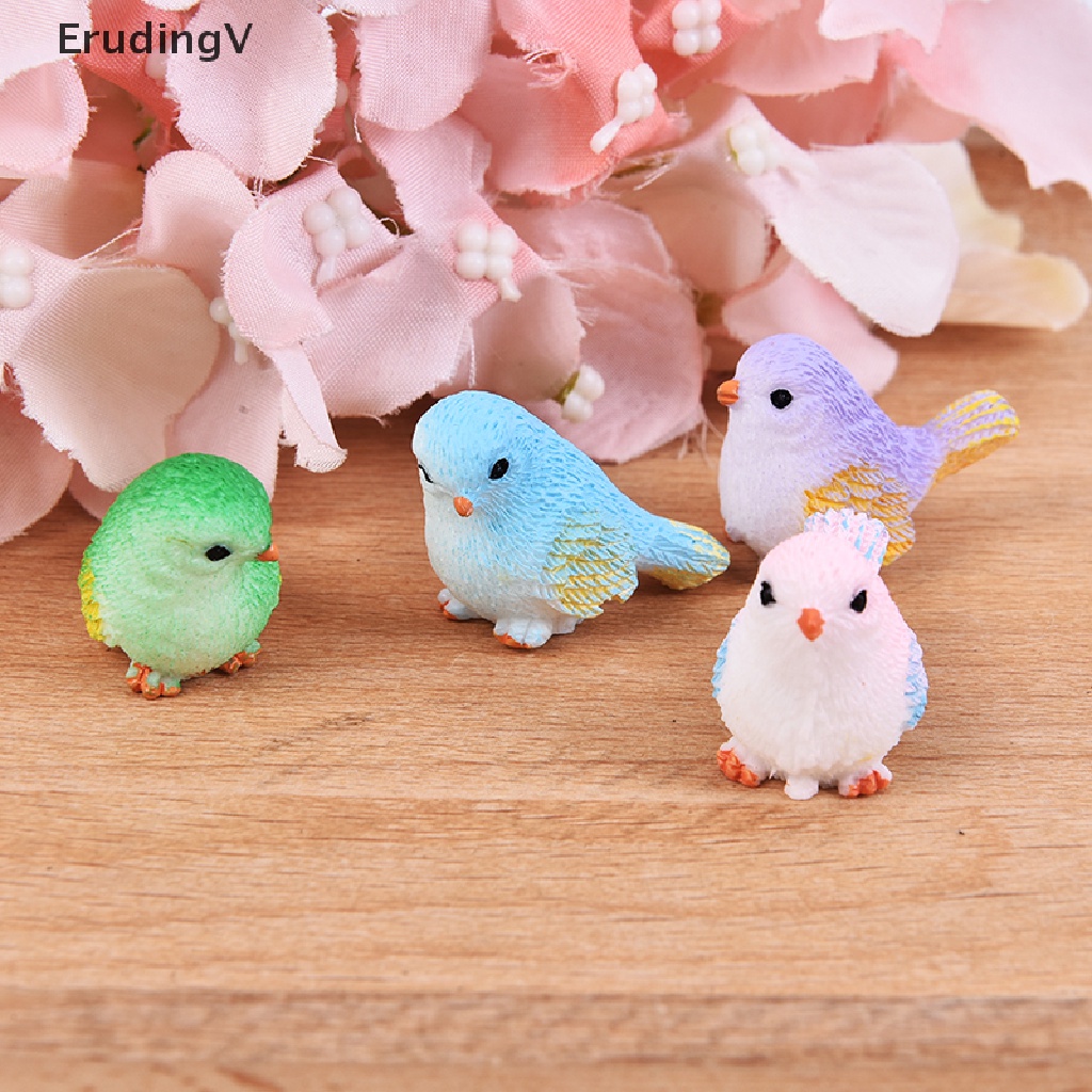 Mô Hình Chú Chim Hoạt Hình Mini Trang Trí Sân Vườn