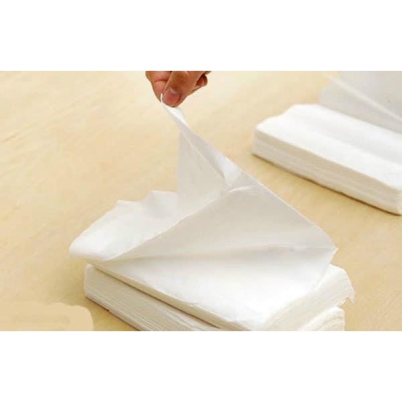 Bịch 500 tờ Giấy Ăn 2 lớp Hàng Không Loại 1 - Mềm/Mịn/Dai không tạp chất