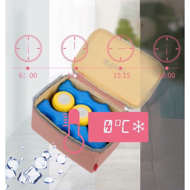 Túi đá khô giữ lạnh trữ sữa cho bé V-COOOL, túi đá khô mini bảo quản sữa mẹ - Monnie Kids