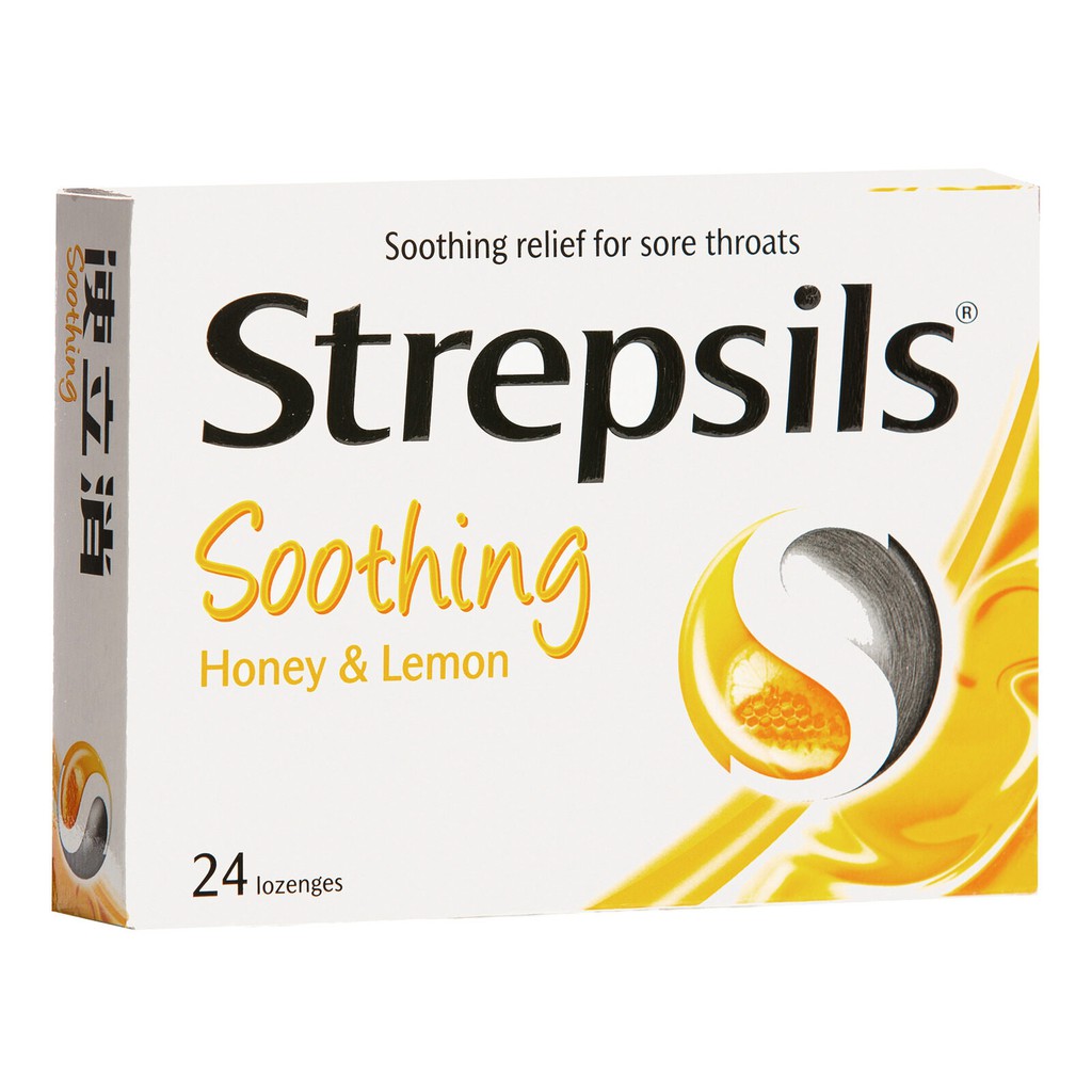 STREPSIL Viên Ngậm Thái Giúp Giảm Đau Họng, Rát Họng Đủ Vị Hộp 24 Viên.