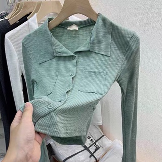 Áo Khoác Cadigan Len Mỏng Dài Tay