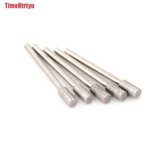 Timehrtyu Set 5 Mũi Xoay Đánh Bóng Mắt Kính Hình Trụ Kim Cương Ngọc Bích