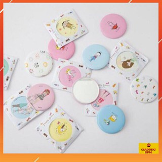 Gương soi mini bỏ túi hình tròn- hình thù đáng yêu