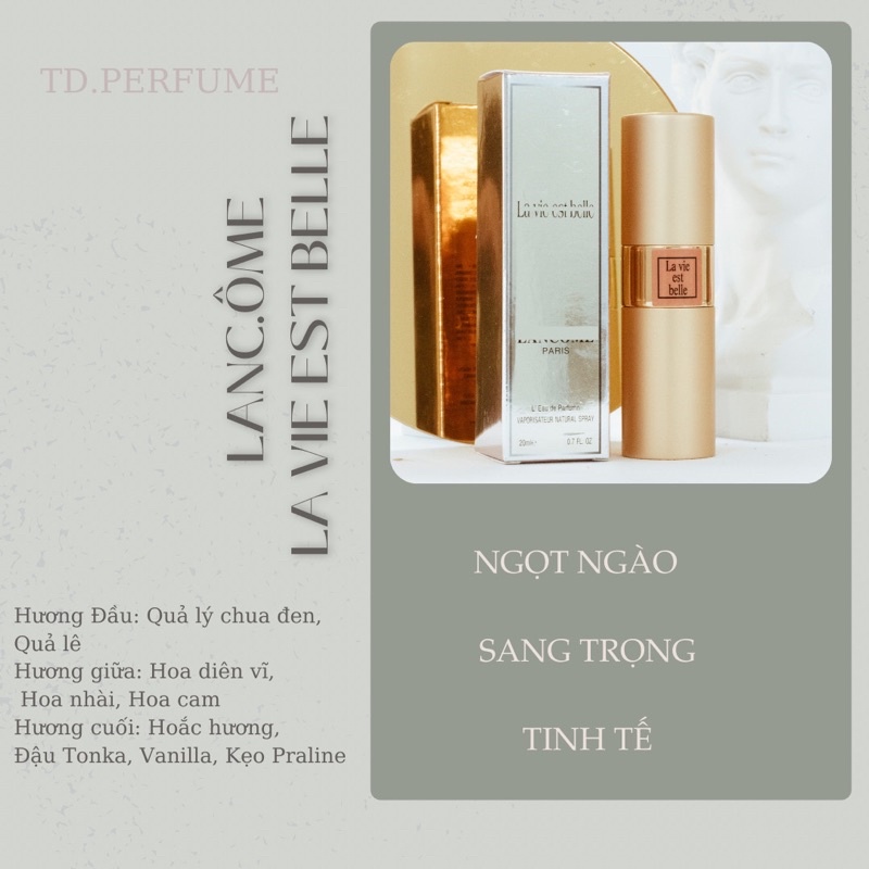 LANCOME LA VIE EST BELLE - Nước hoa mini 20ml