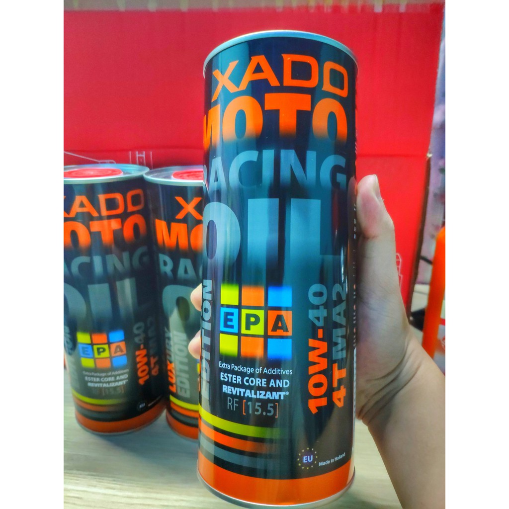 Dầu Nhớt Xado Luxury Moto Racing Oil 4T MA2 10W40