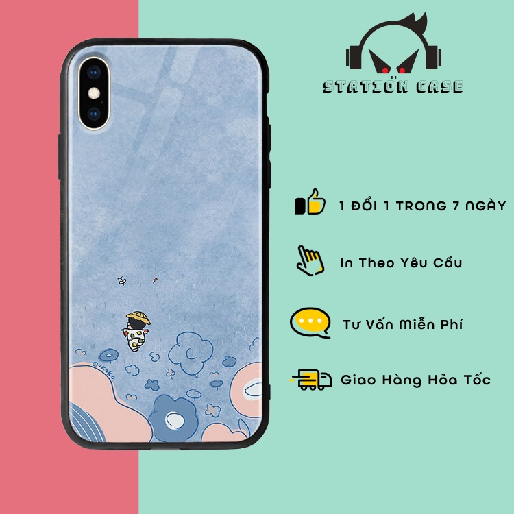 Ốp Đẹp Rẻ Hình Shin vui nhộn Siêu Đẳng Cấp SATION Cho Iphone 5 - 12 Promax