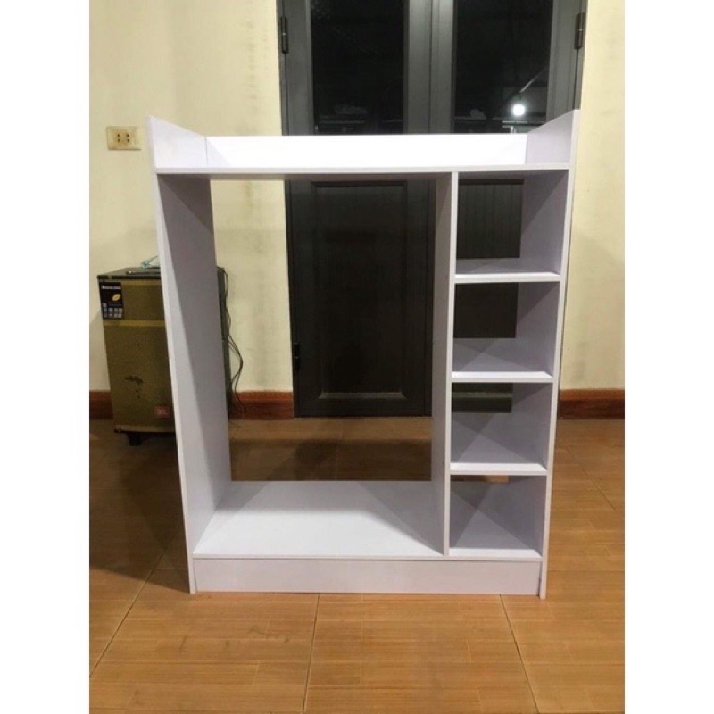 Giá , tủ Treo quần áo trẻ em, chất liệu gỗ MDF có kèm bộ sticker trang trí cho bé sáng tạo trang trí