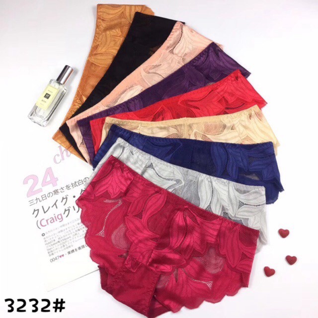 Quần lót nữ ren gấm cao cấp, form size 45-60kg 3232