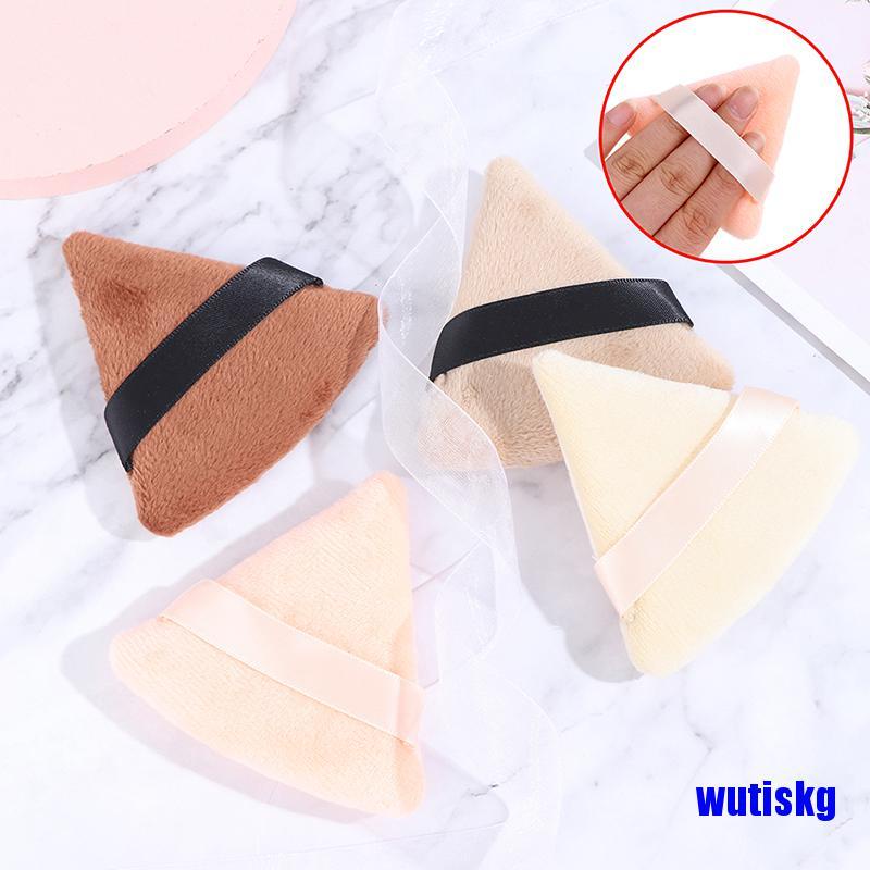 [COD]1/2pcs Cosmetic Puff Triangle Velvet Foundation Cream Mini MakeUp Sponge puffs