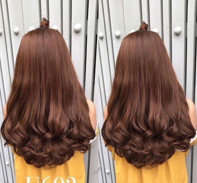 Tóc Giả Kẹp chữ U xoăn dài 60cm- Hình Chụp thật
