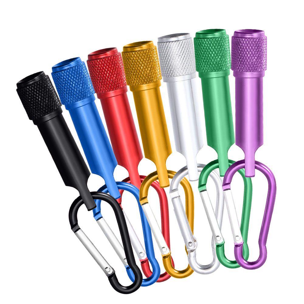 ☆Yola☆ Đèn Pin LED Mini Chống Thấm Nước Nhiều Màu Sắc Tiện Dụng Dùng Khi Đi Cắm Trại