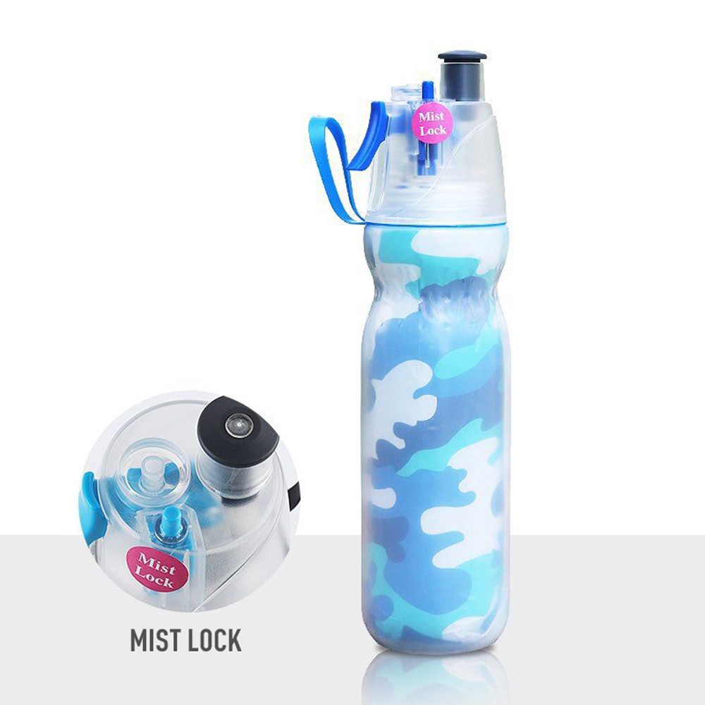 yumcute Sports Spraying water bottle|Drinking and Spraying Bottle for Humidification and Cooling (590ml) yumcute