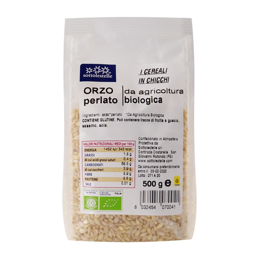 Hạt ý dĩ ( lúa mạch ngọc trai ) hữu cơ Sotto 500g Organic Pearl Barley