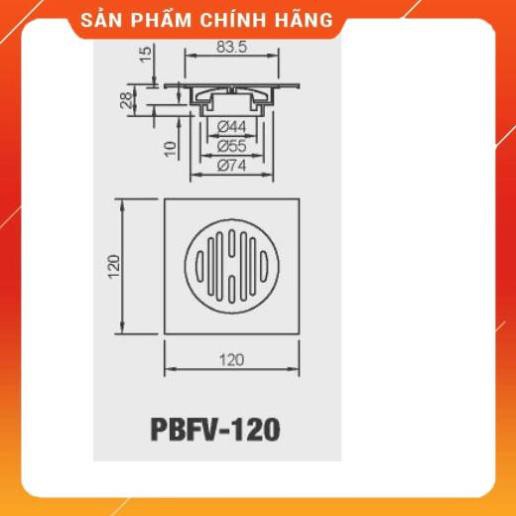 Phễu Thoát  Sàn Inax PBFV-120 12x12cm,  chính hãng