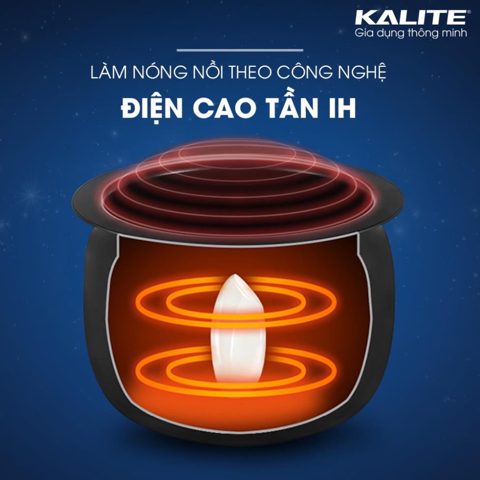 Nồi Cao Tần Vũ Trụ KALITE GALAXY Cao Cấp, Chiên Xào Đa Năng, Dung Tích 6L Công Suất 2000W - Hàng Chính Han