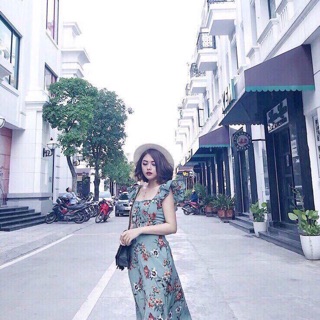 Váy hoa sang chảnh kèm video test chất