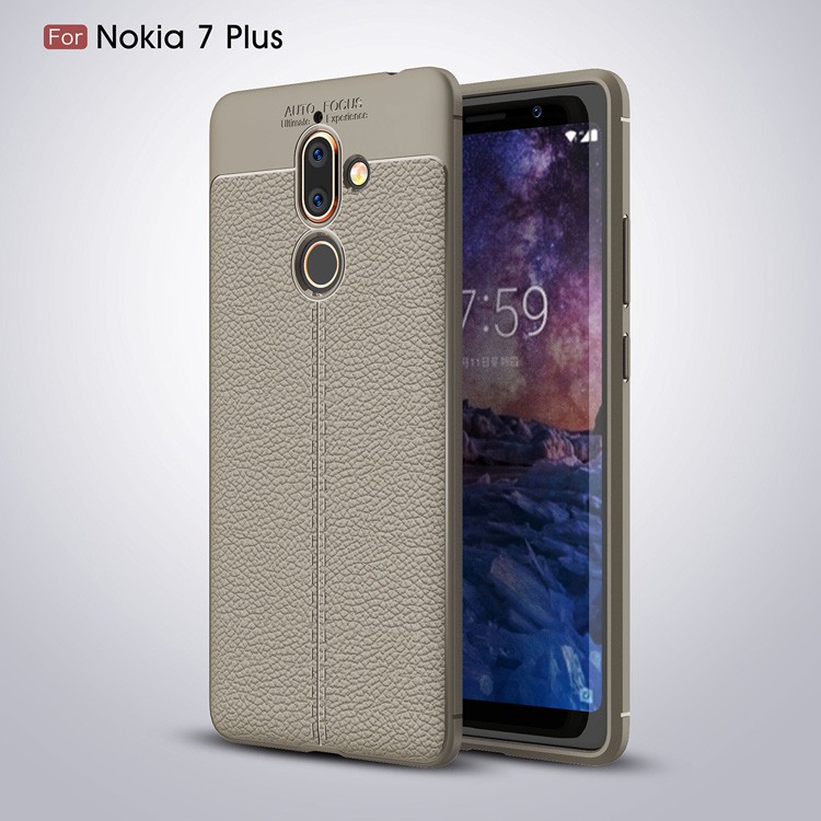 [Giá rẻ nhất ] Ốp lưng Nokia 7 Plus silicon giả da Auto Focus