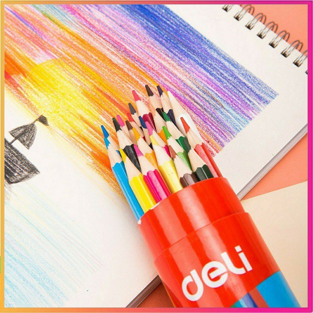 😍 Bút chì màu 12 màu Deli No.7012