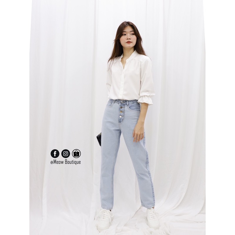 Quần Baggy Jeans 4 nút