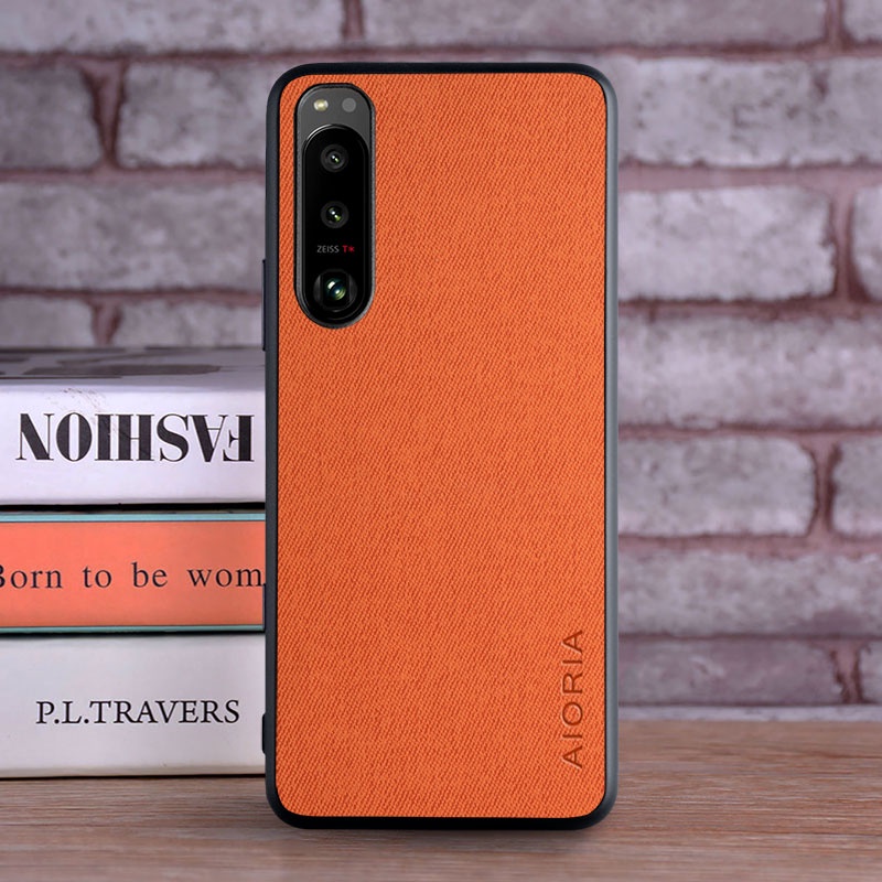 Ốp Điện Thoại Da Viền TPU Dẻo Sang Trọng Thời Trang Cho Sony Xperia 1 5 10 iii ACE 2 Pro